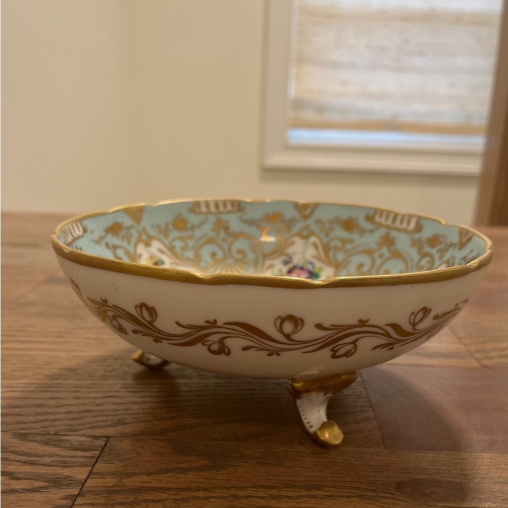 Le Tallec à Paris footed bowl 1957 signed and hand painted, Rare find! - Picture 3 of 6